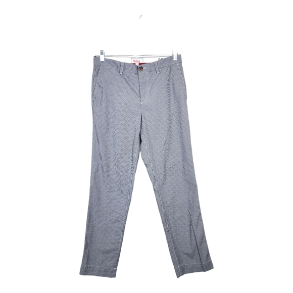 Stafford Prep Micro-Check Straight Leg Cotton Pants - Picture 2 of 8